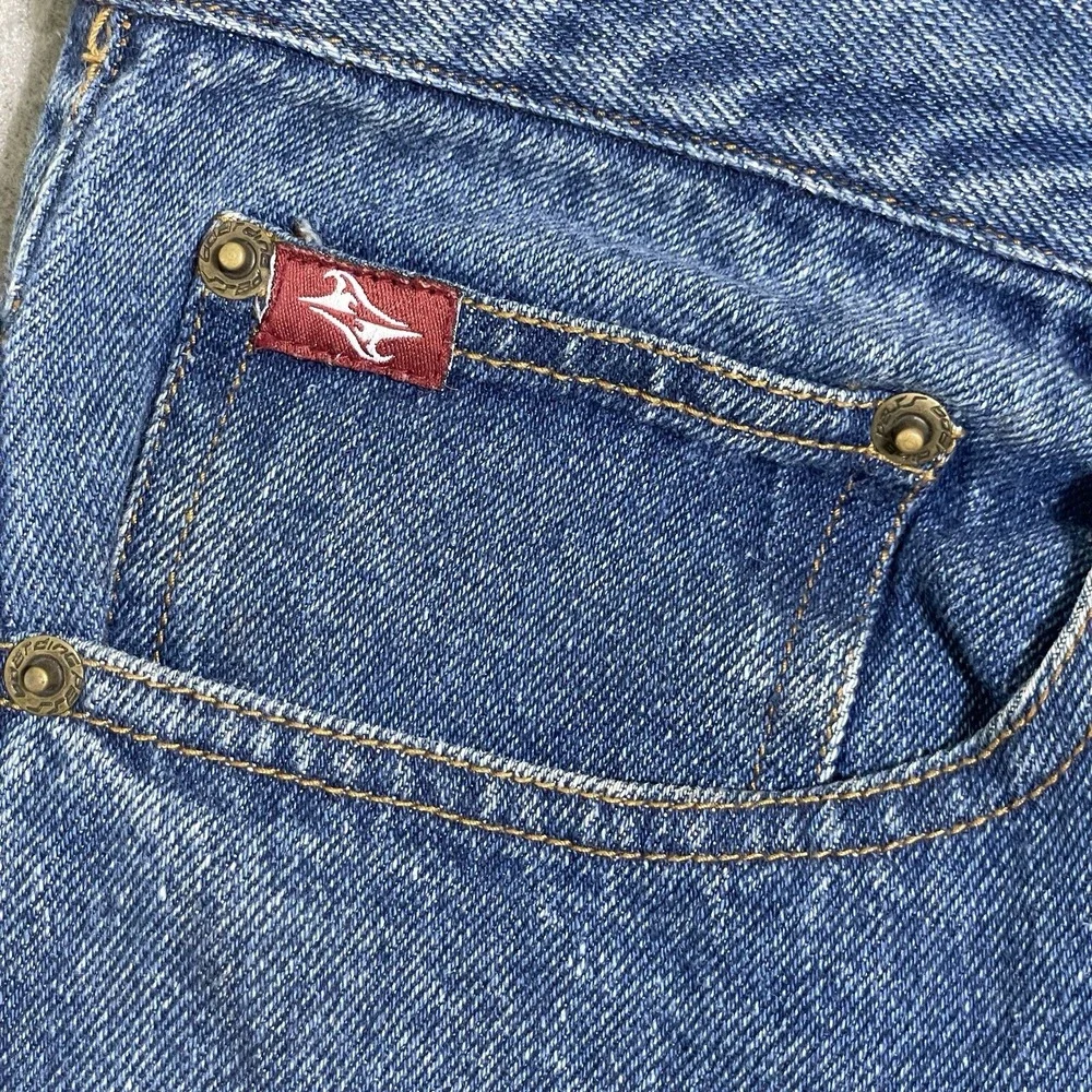 VINTAGE Mens Wide Leg Baggy Jeans 40x30 Blue Denim Skate 90's Y2K WORN-IN Grunge